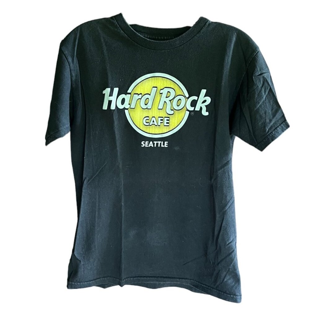 Hard Rock Cafe Seattle Short Sleeve Black T-Shirt, Size S